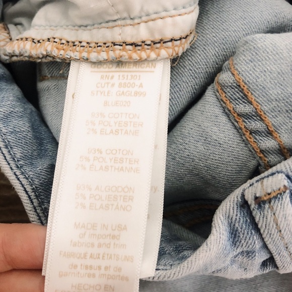 SOLD Good American Good Legs Distressed Jeans - Picture 9 of 9